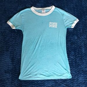 PINK light blue t-shirt
